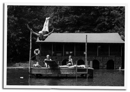 Camp Illahee 1950s swimmers